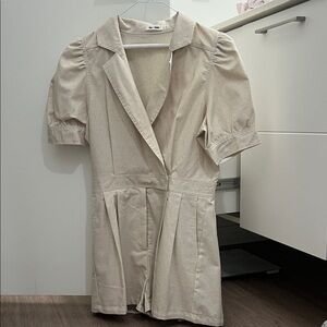 Day + Moon Beige Utility Romper